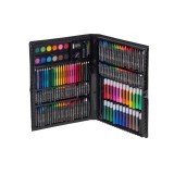 Set de pictura si desen, 168 bucati, tip valiza de depozitare, negru, 36.3 x 30.5 x 3.8 cm