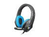 Casti cu fir Fury Phantom, negru/albastr