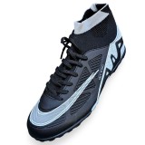 Ghete de fotbal copii Sky Wing 9838, cu glezna cusute in varf, pentru teren sintetic culoare negru 36
