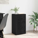 vidaXL Bufet cu sertar Stejar Negru 40 x 33 x 70 cm Lemn compozit 881002