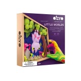 Set creatie wood &amp; craft - little worlds, 21*21cm - bat