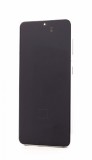 Display LCD Samsung Galaxy S21 5G G991 Alb + Rama Original Inlocuire Ecran