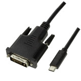 Cablu USB 3.2 Gen 1x1 USB-C M la DVI , LogiLink, 1.8m &quot;UA0331&quot;