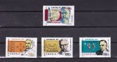 ROMANIA 1999 LP 1491 SECOLUL XX SERIE MNH foto