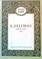 Opere, vol. 2 (Filimon) - Editie Princeps foto