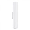 Lampă De Perete Karbon Alb Din Aluminiu Cu 2 Becuri Tub Minimalist De Interior