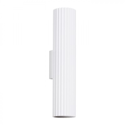 Lampă De Perete Karbon Alb Din Aluminiu Cu 2 Becuri Tub Minimalist De Interior foto