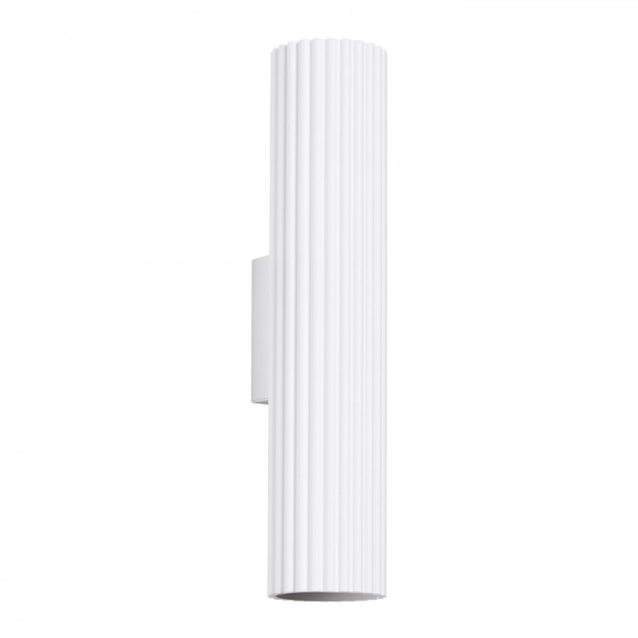 Lampă De Perete Karbon Alb Din Aluminiu Cu 2 Becuri Tub Minimalist De Interior