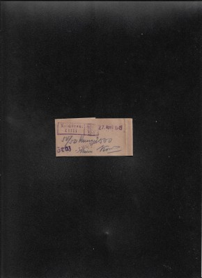 Rar! Banderola Reichsbank Cilli 27 Aprilie 1945 7 Mai 1945 2500 kuna foto