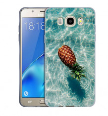 Husa Samsung Galaxy J5 2016 J510 Silicon Gel Tpu Model Floating Pineapple foto