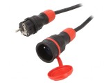 Prelungitor Alimentare 10m Negru 16A, KEL