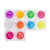 Cumpara ieftin Kit nail art - 10 buc - cercuri neon 1 mm