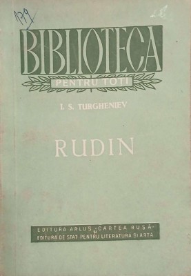 Rudin - Ivan S. Turgheniev foto