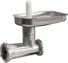 Tocator carne nr.12 TC12, sita 5 mm, 2 palnii carnati, tava inox, pentru storcator electric rosii 9004, REBER, 8811N foto