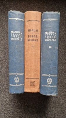 MANUAL PENTRU SURORI MEDICALE - Paunescu (3 volume) foto