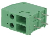 Regletă de conexiuni PCB 90&deg; 7,62mm 2 piste 4mm2