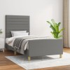 VidaXL Cadru de pat fără saltea, gri &icirc;nchis, 80x200 cm, textil 3125091