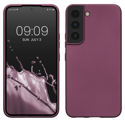 Husa kwmobile pentru Samsung Galaxy S22, Silicon, Mov, 56757.230 foto