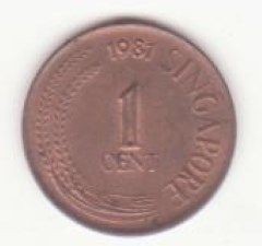 Singapore 1 cent 1981