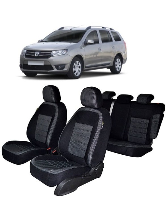 Set Huse scaune DACIA LOGAN MCV 5 LOCURI AUTENTIC 2013-2020 (bancheta fractionata)
