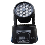 Cumpara ieftin Moving head IdeallStore&reg;, Party Energy, jocuri de lumini, 70W, 18 leduri, negru