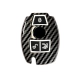 Husa de protectie Premium pentru cheie Mercedes-Benz compatibila cu A, B, C, E, S-Class, GLC, GLA, GLK, GLE, ML, Vito, Aspect Carbon, LUVLU&trade;