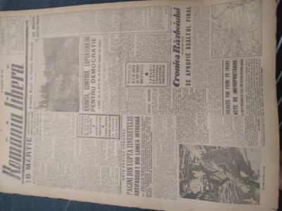 ZIAR ROMANIA LIBERA 189 MARTIE 1945 foto