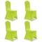 Husa de scaun elastica, 4 buc., verde - 1