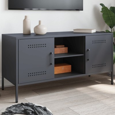 vidaXL Dulap TV, antracit, 100,5x39x50,5 cm, oțel 842990 foto