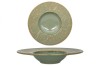 Set 2 Farfurii Paste Bonna Sage Snell, Porțelan, 28cm, Verde, Restaurant/Acasa, Rezistente Termosoc/Microunde/Vase
