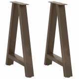 VidaXL Picioare de masă &icirc;n formă de A, 2 buc., 60x(72-73) cm, oțel 4012851