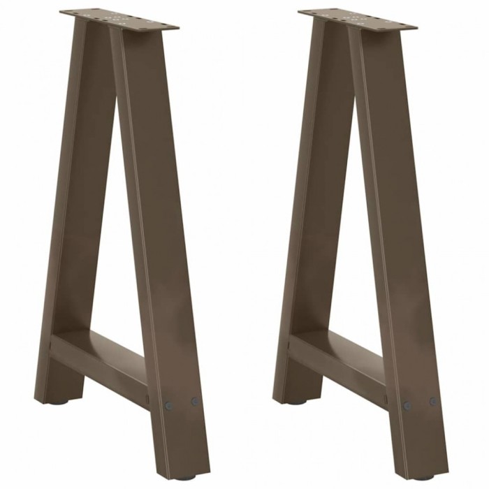 vidaXL Picioare de masă &icirc;n formă de A, 2 buc., 60x(72-73) cm, oțel 4012851
