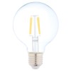 Bec LED filament Hoff glob G80 E27 4W 510lm lumina calda 2700 K