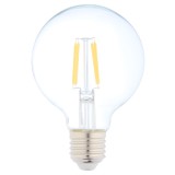 Bec LED filament Hoff glob G80 E27 4W 510lm lumina calda 2700 K
