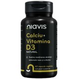 Calciu + Vitamina D3 Natural 60 capsule Niavis