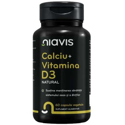 Calciu + Vitamina D3 Natural 60 capsule Niavis foto
