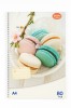 Caiet A4 Dictando cu Spirala, 80 File, Coperta Macarons Viosim - Ideal Scoala, Birou, Notite
