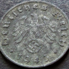 Moneda istorica 1 REICHSPFENNIG - GERMANIA NAZISTA, anul 1943 G * cod 877