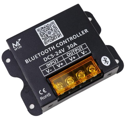 Controller dimmer Bluetooth pentru benzi LED monocrom, PWM, DC 5V-24V, 30A, BF130 foto