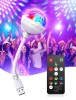 Proiector Disco LED RGB cu Telecomanda, Alimentare USB, Lumini Club