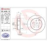 Set disc frana Lexus Hs (Anf10) 07.09-01.18; Toyota Rav 4 3 ( A3) 06.05-08.14, Rav 4 4 ( A4) 12.12-09.19, Rav 4 4 Van ( A4) 12.12-, Spate, 281X12mm,, BREMBO
