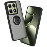 Husa Xiaomi 14T Techsuit Glinth cu inel suport stand magnetic, negru