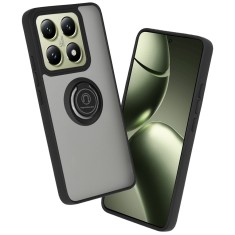 Husa Xiaomi 14T Techsuit Glinth cu inel suport stand magnetic, negru foto