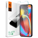 Cumpara ieftin Folie pentru iPhone 13 / 13 Pro / 14, Glas.tR Slim, Clear, SPIGEN