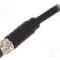Conector M8, 5 pini, clasa etanseitate IP67, BULGIN - PXPPVC08FIM05BCL010PVC