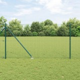 Cumpara ieftin Stalp de gard cu varf de pamant 26 buc. Verde 160 cm