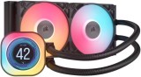 Cooler Procesor CORSAIR iCUE LINK TITAN 240 RX LCD, Lichid, 12 cm, 2 ventilatoare, aRGB
