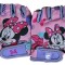 Manusi ciclisti copii Minnie Mouse, culoare roz/violet Cod:1278