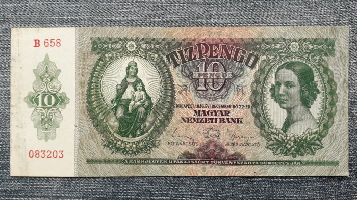 10 Pengo 1936 Ungaria / seria 083203