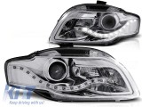 Set de faruri de tuning cu lumini LED potrivite pentru Audi A4 B7 11.2004-03.2008 sedan/combinate/cabriolet, stanga si dreapta Performance AutoTuning